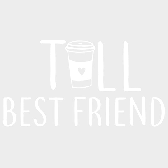 Tall / Short Best Friend Coffee Matching Design- Dtf Heat Transfer Unisex - S & M ( 10 ) Light Color