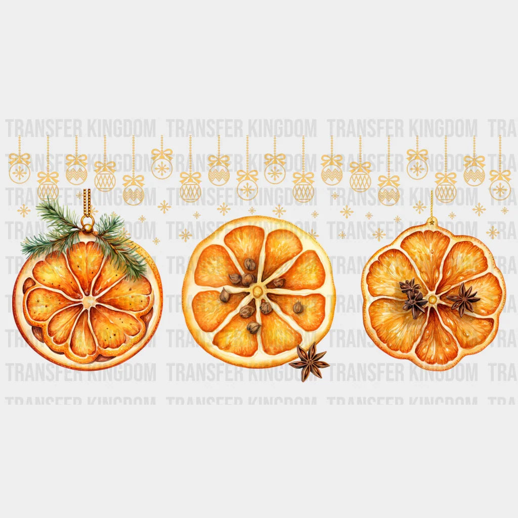 Tangerine Christmas Uv Dtf Wrap - Dtf Transfer