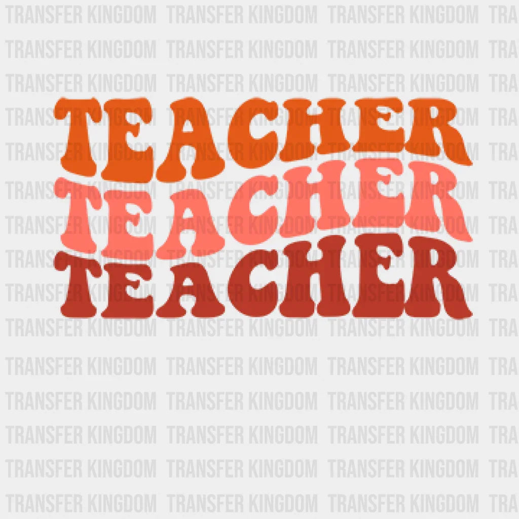 Teacher Colorfull Design - Dtf Heat Transfer