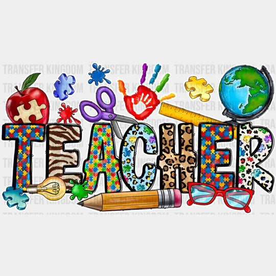 Teacher Design - Dtf Heat Transfer Unisex S & M (10’’) / Light Color See Imaging