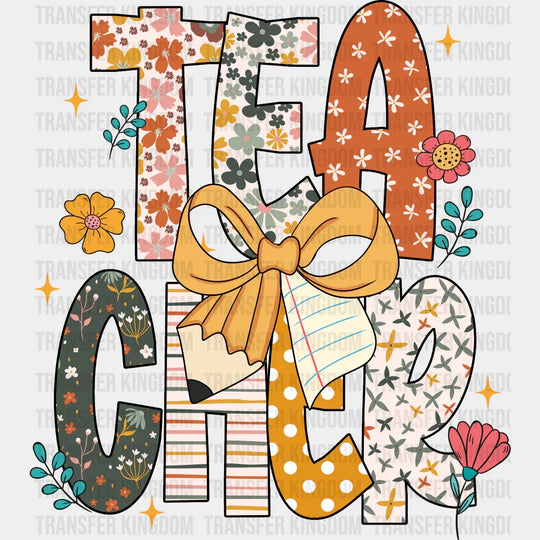 Teacher Yellow Ribbon - Teachers DTF Transfer