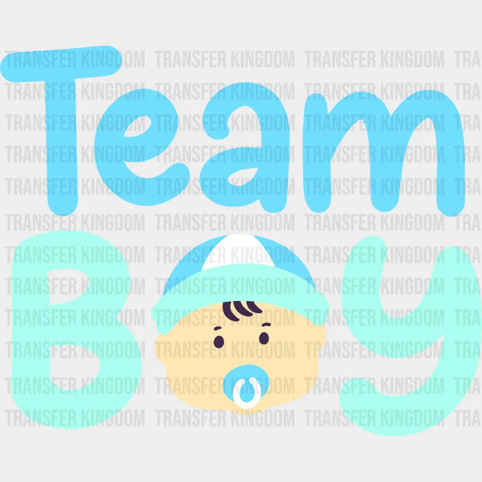 Team Boy - Gender Reveal DTF transfer