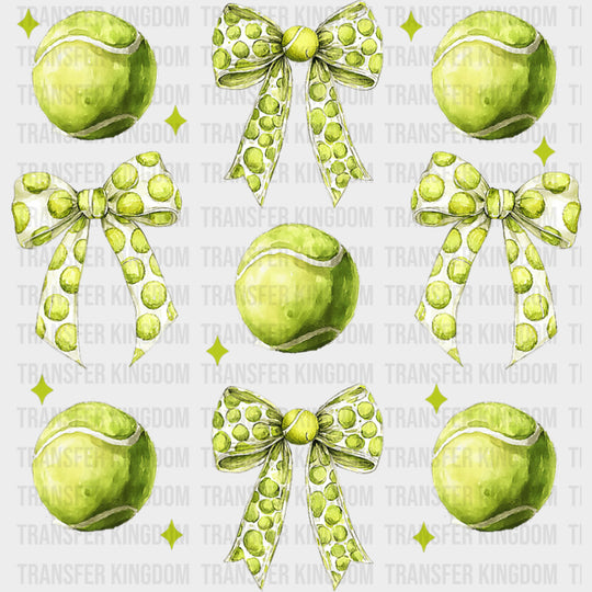 Tennis Balls & Ribbons - Tennis DTF Transfers