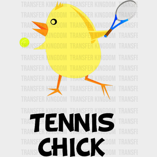 Tennis Chick - Tennis DTF Transfers Adult Unisex - S & M (10’’) / Dark Color Design (See Imaging)