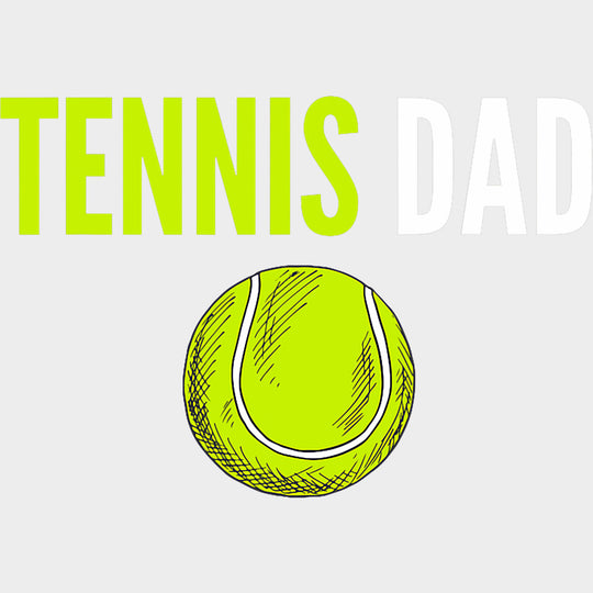 Tennis Dad - Tennis DTF Transfers Adult Unisex - S & M (10’’) / Light Color Design (See Imaging)