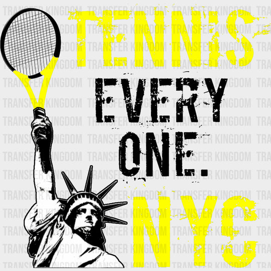 Tennis Every One NYC - Tennis DTF Transfers Adult Unisex - S & M (10’’) / Dark Color Design (See Imaging)
