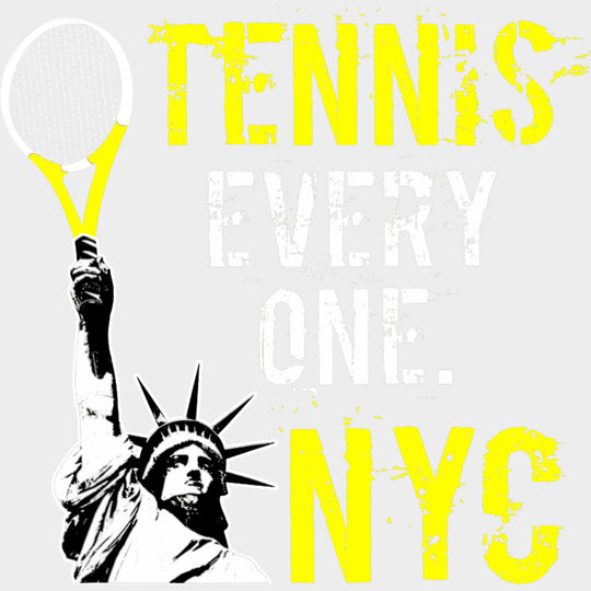 Tennis Every One NYC - Tennis DTF Transfers Adult Unisex - S & M (10’’) / Light Color Design (See Imaging)