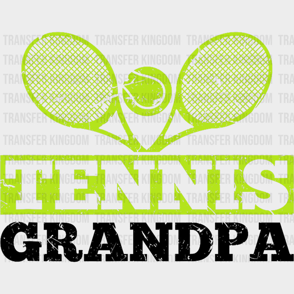 Tennis Grandpa - Tennis DTF Transfers Adult Unisex - S & M (10’’) / Dark Color Design (See Imaging)