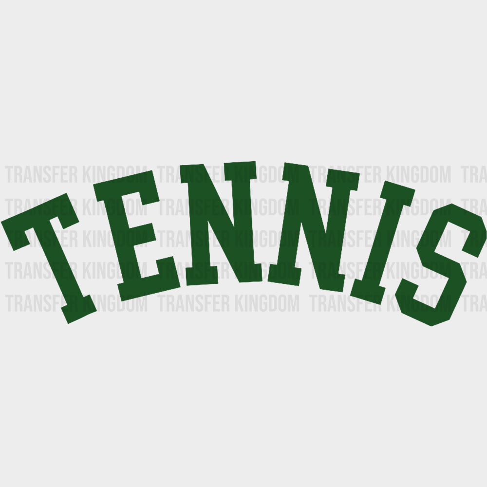 Tennis Green Design - Tennis DTF Transfers