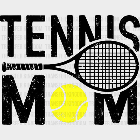 Tennis Mom Tennis Ball - Tennis DTF Transfers Adult Unisex - S & M (10’’) / Dark Color Design (See Imaging)