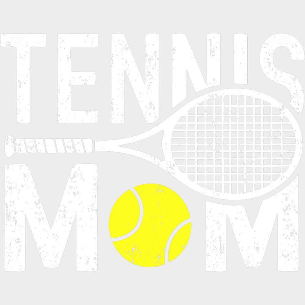 Tennis Mom Tennis Ball - Tennis DTF Transfers Adult Unisex - S & M (10’’) / Light Color Design (See Imaging)