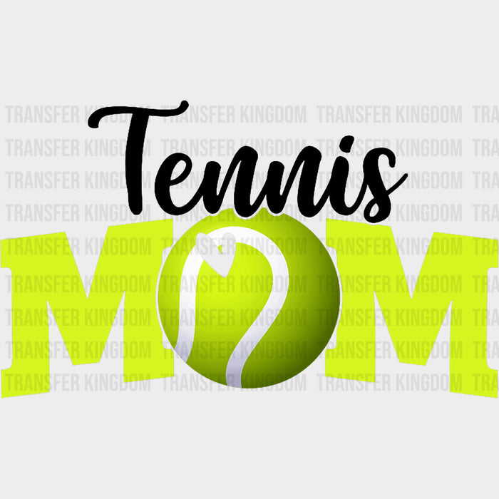 Tennis Mom, Heart - Tennis DTF Transfers