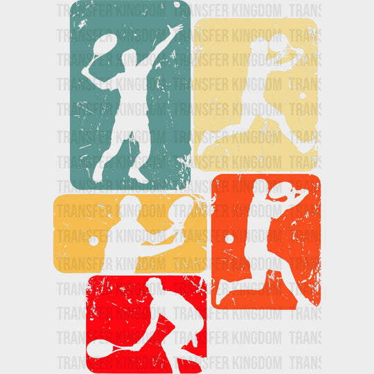 Tennis Pannels Design - Tennis DTF Transfers