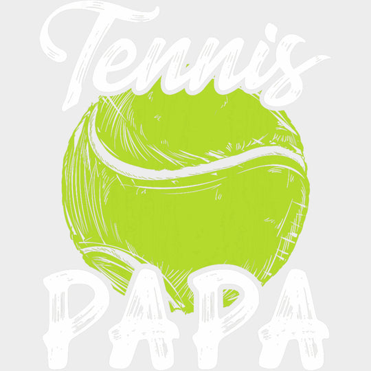 Tennis Papa - Tennis DTF Transfers Adult Unisex - S & M (10’’) / Light Color Design (See Imaging)