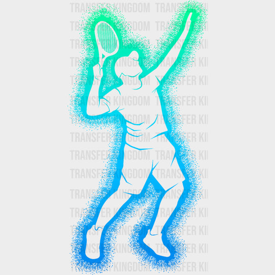 Tennis Player Colorful - Tennis DTF Transfers