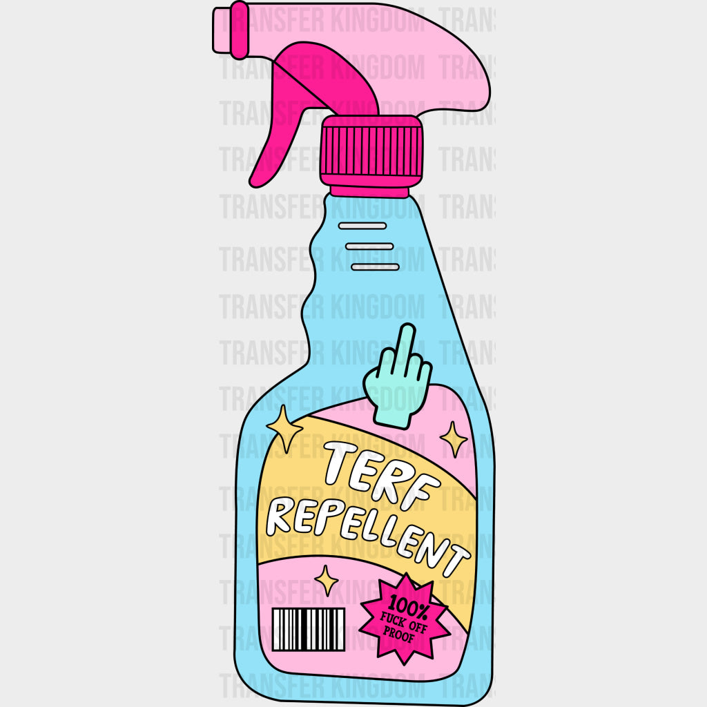 Terf Repellent - Transgender DTF Transfers transfer-kingdom Dark Color Design (See Imaging)