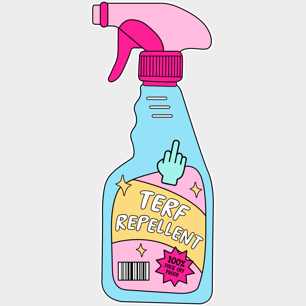 Terf Repellent - Transgender DTF Transfers transfer-kingdom Light Color Design (See Imaging)