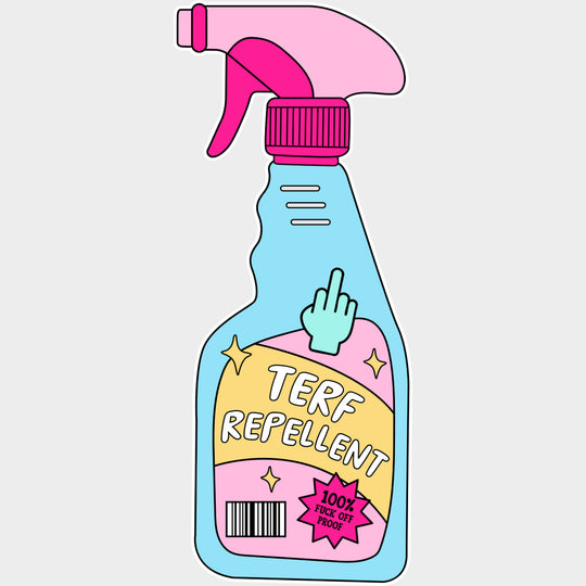 Terf Repellent - Transgender DTF Transfers transfer-kingdom Light Color Design (See Imaging)