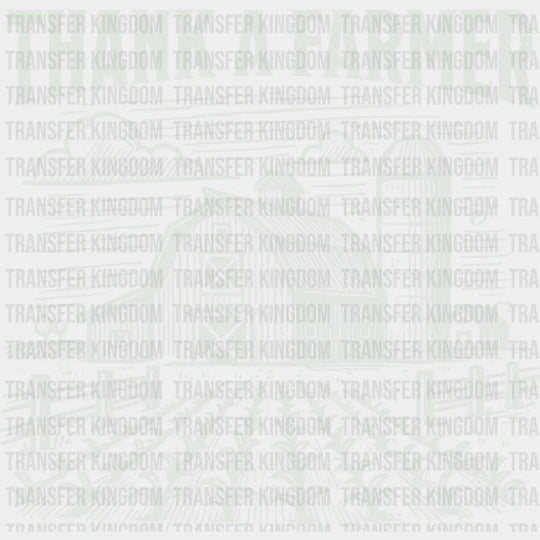 Thank A Farmer Vintage Design - Dtf Transfer Unisex S & M (10’’) / Light Color See Imaging