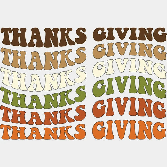 Thanksgiving Design - Dtf Heat Transfer