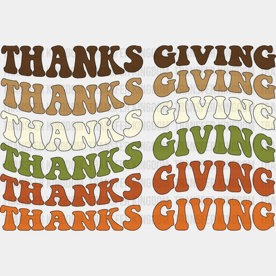 Thanksgiving Design - Dtf Heat Transfer
