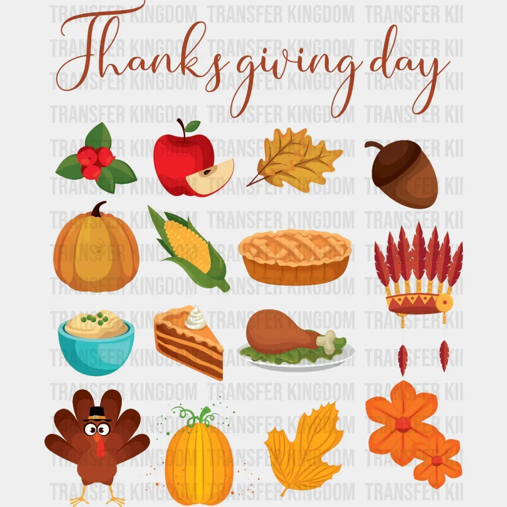 Thanksgivingday Design - Dtf Heat Transfer