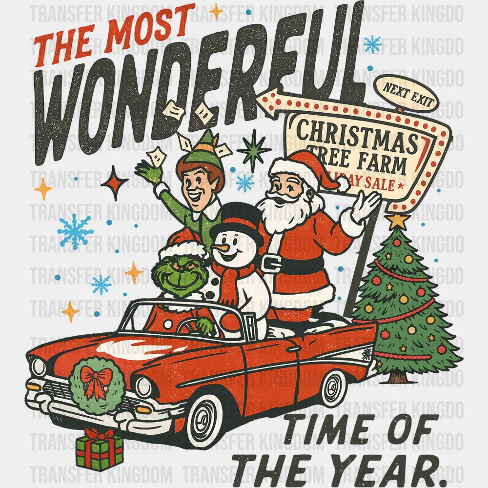 The Most Wonderful Time Of The Year - Christmas DTF Transfer