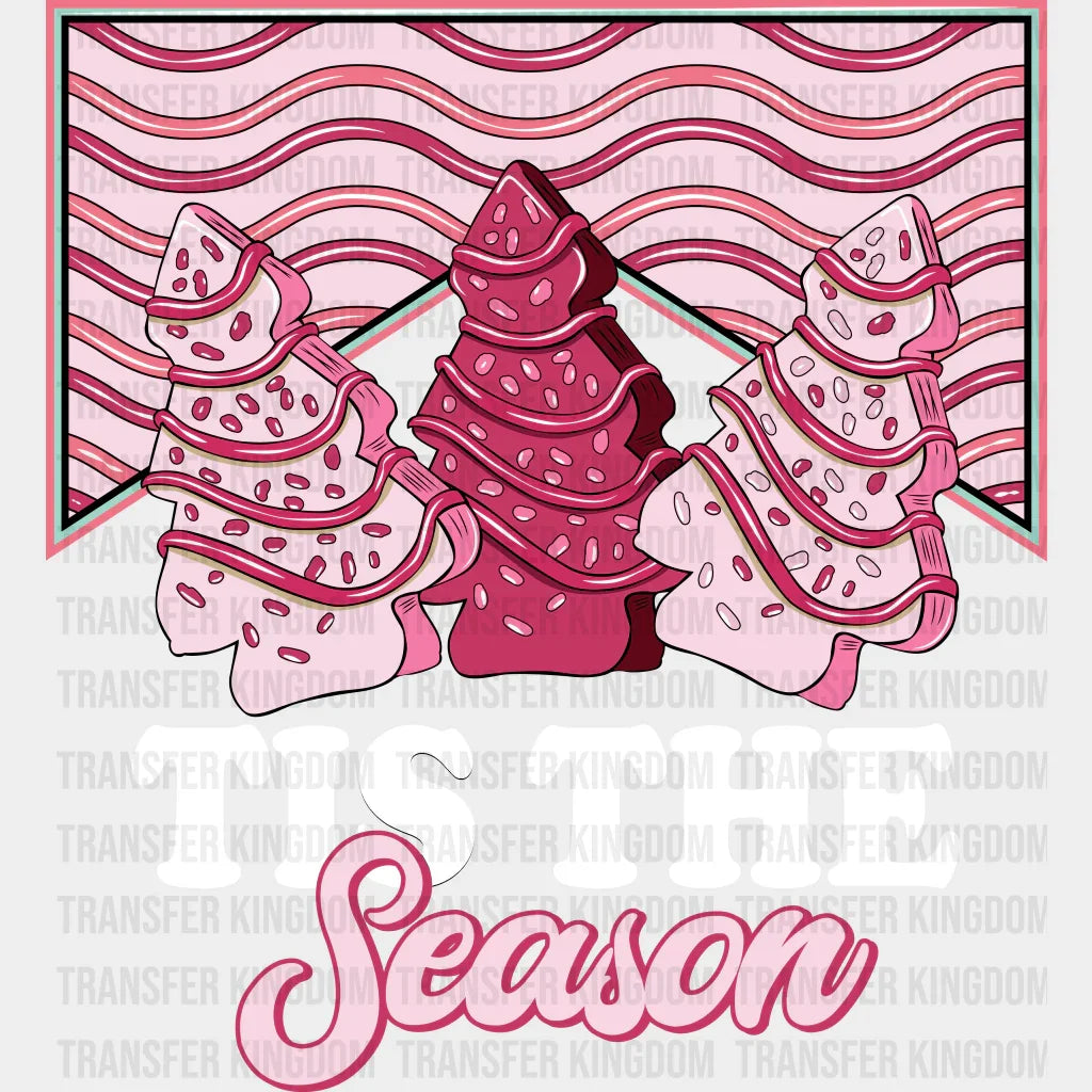 The Season Christmas Design Dtf Heat Transfer Unisex - S & M ( 10 ) / Light Color See Imaging