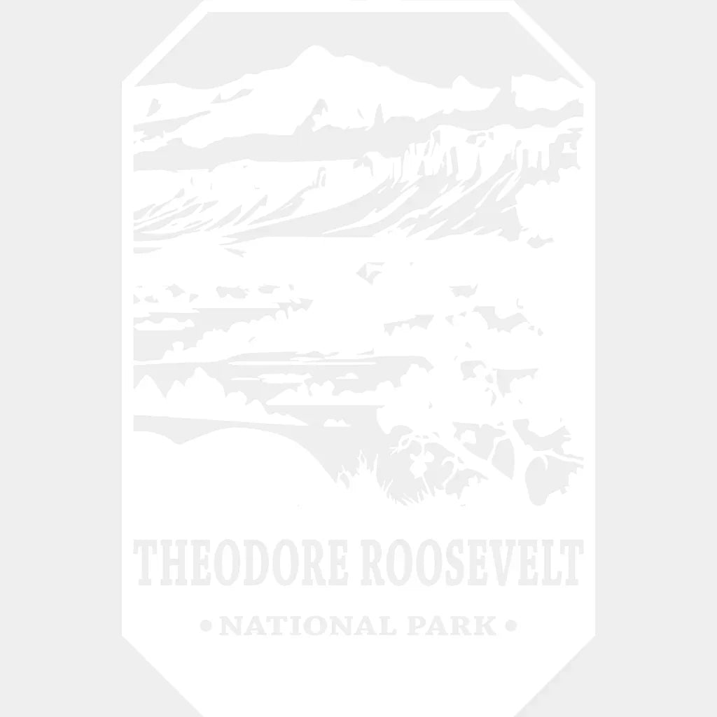 Theodore Roosevelt National Park Design - Parks Dtf Transfers Unisex S & M (10’) / Light Color