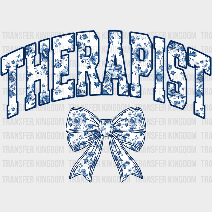 Therapist Blue Ribbon - Therapist DTF Transfers