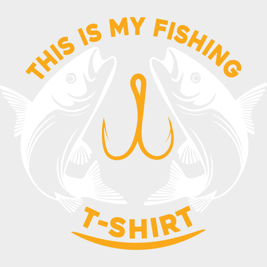 This Is My Fishing T-Shirt - Fishing DTF Transfers Adult Unisex - S & M (10’’) / Light Color Design (See Imaging)