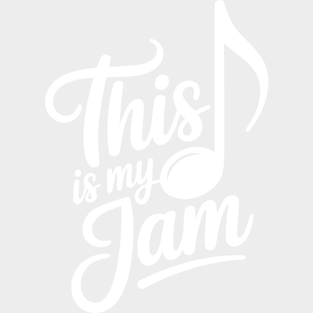 This Is My Jam - Music DTF Transfers - Adult Unisex - S & M (10’’) / Light Color Design (See Imaging)