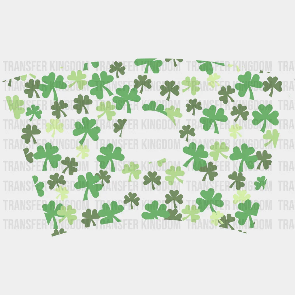 Three Leaf Clover Uv Dtf Transfer Cup Wrap Sticker