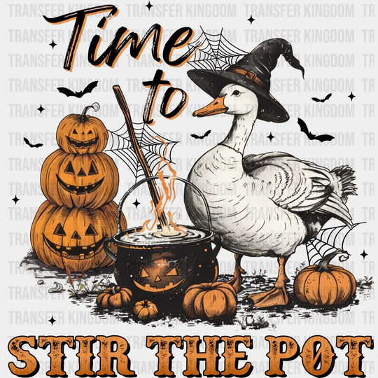 Time To Treat Stir The Pot Halloween DTF Transfer