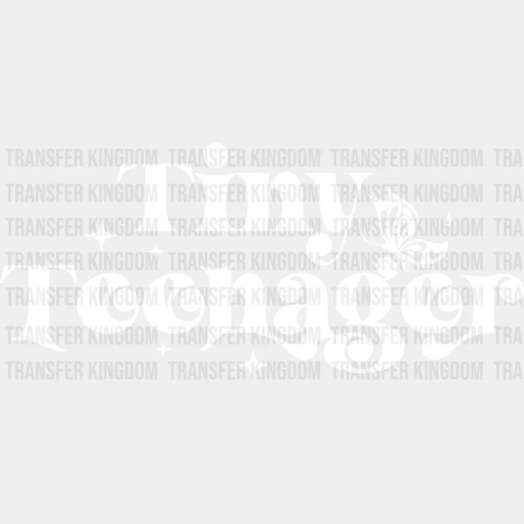 Tiny Teenager - Kids Dtf Heat Transfer Unisex S & M (10’’) / Light Color Design See Imaging