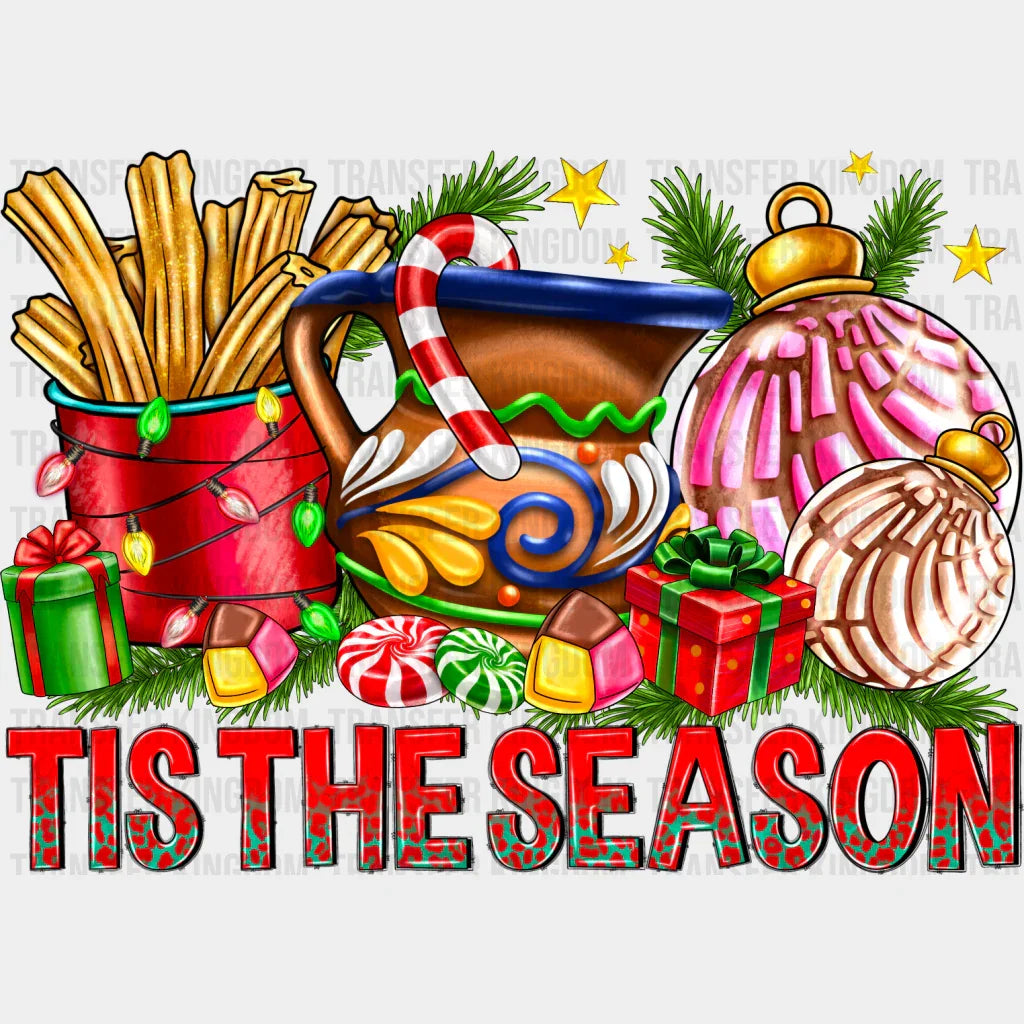 Tis The Season Churros - Christmas Dtf Transfer