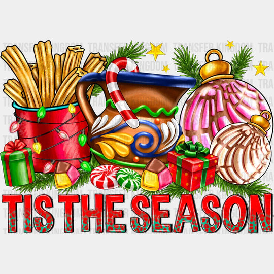 Tis The Season Churros - Christmas Dtf Transfer