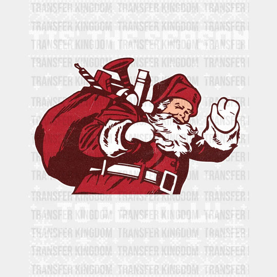 Tis’ The Season To Be Jolly White Design - Christmas DTF Transfer
