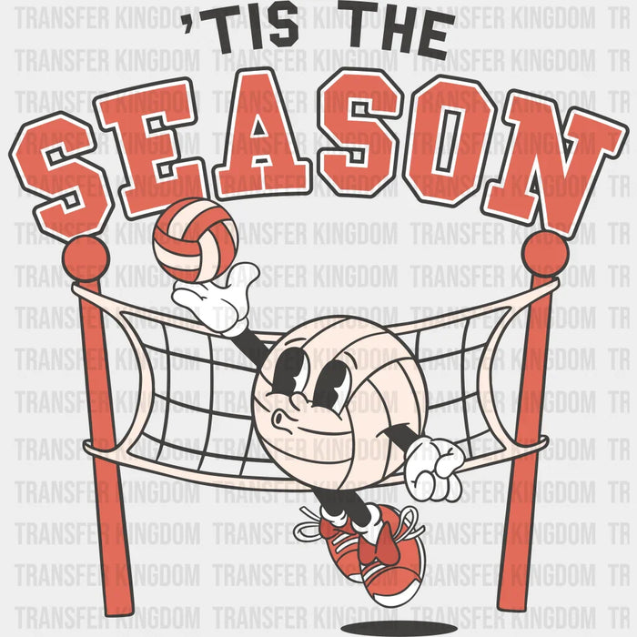 Tis The Season Volleyball Serving Design - Volleyball DTF Heat Transfer