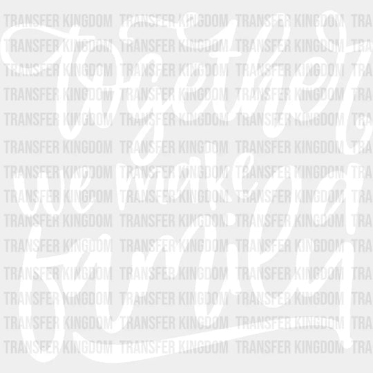 Together We Make A Family - Reunion Dtf Heat Transfer Unisex S & M (10’’) / Light Color Design
