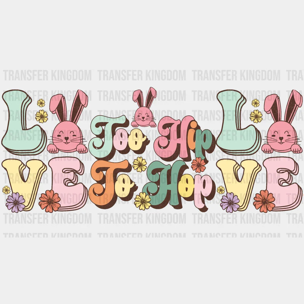 Too Hip To Hop Easter UV DTF Transfer Cup Wrap UV DTF Sticker - Transfer Kingdom
