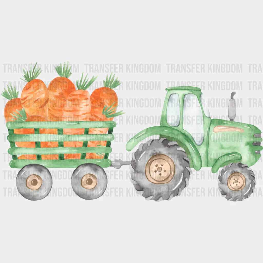 Tractor Carrying Carrots - St. Patrick’s Day DTF Transfer