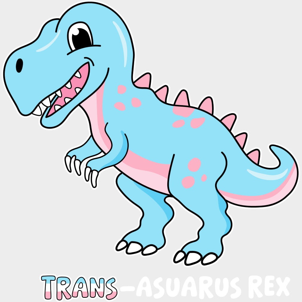 Trans-Asuarus Rex - Transgender DTF Transfers transfer-kingdom Light Color Design (See Imaging)