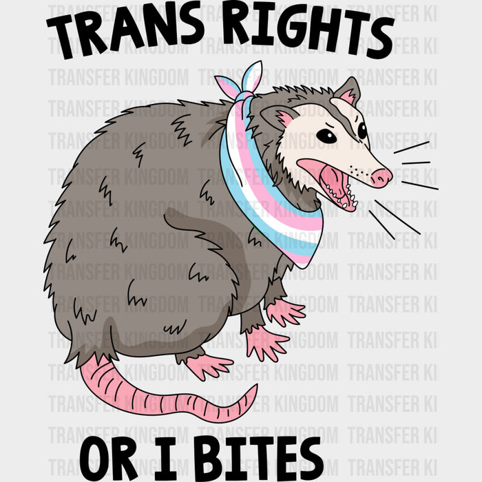 Trans Rights Or I Bites - Transgender DTF Transfers
