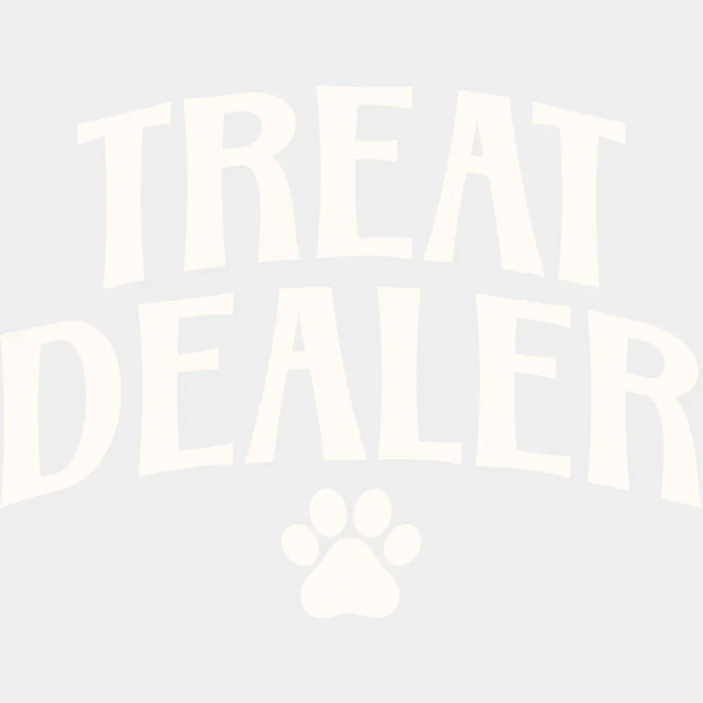 Treat Dealer Paw Design - Dogs DTF Transfer Adult Unisex - S & M (10’’) / Light Color Design (See Imaging)