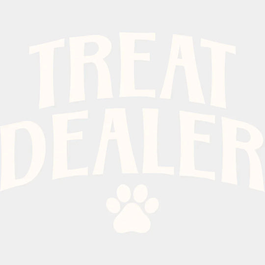 Treat Dealer Paw Design - Dogs DTF Transfer Adult Unisex - S & M (10’’) / Light Color Design (See Imaging)