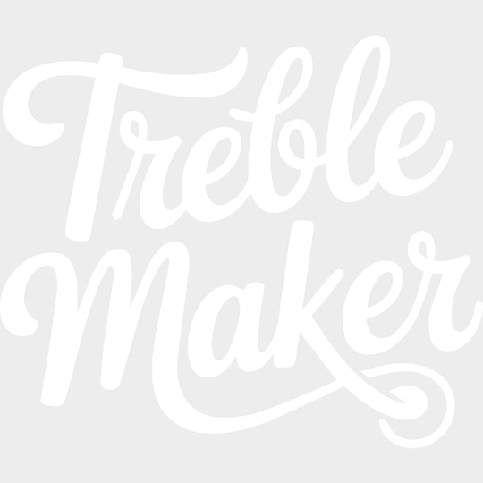 Treble Maker - Music DTF Transfers - Adult Unisex - S & M (10’’) / Light Color Design (See Imaging)