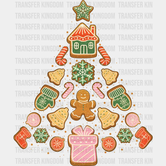 Tree Outline Design - Christmas Dtf Transfer