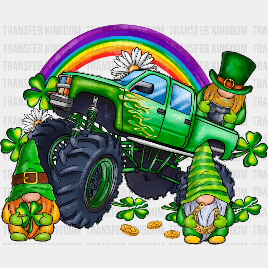 Truck&Gnomies St. Patrick's Day Design - DTF heat transfer - Transfer Kingdom