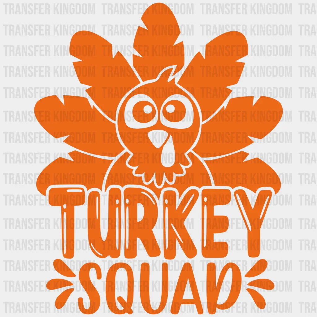 Turkey Squad Design - Thanksgiving Dtf Heat Transfer